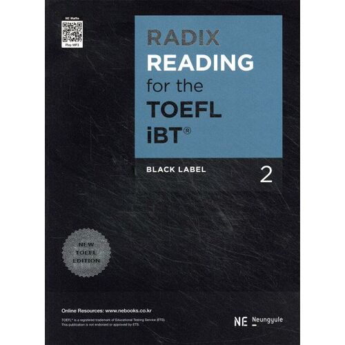 RADIX READING pour le TOEFL iBT Black Label 2 
