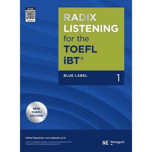 RADIX LISTENING pour le TOEFL iBT Blue Label 1 