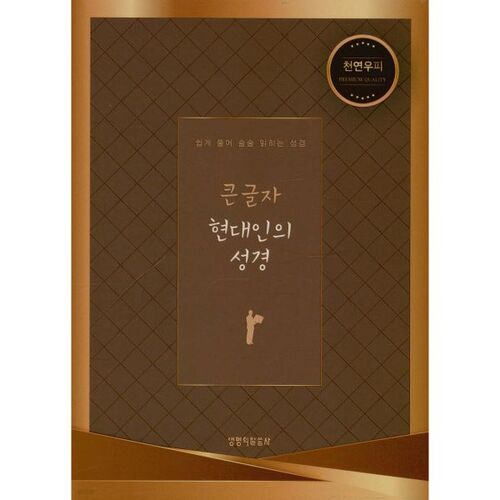 큰글자 현대인의 성경 (다크브라운/대(大)/단본/색인/천연우피)