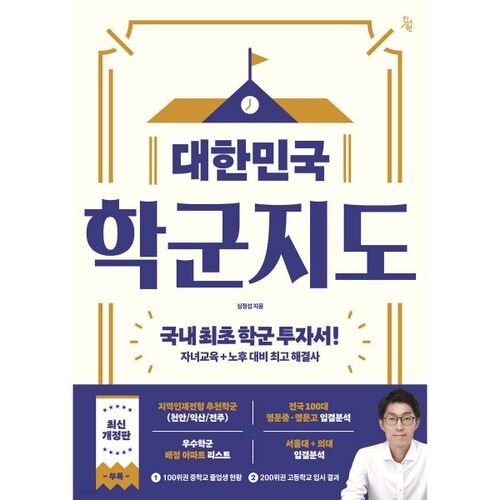 Carte des districts scolaires de Corée 