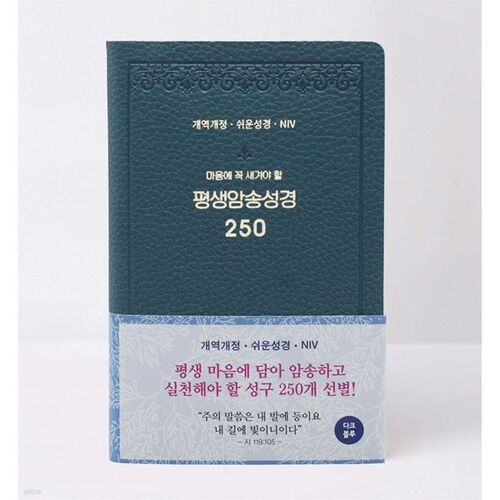 평생암송성경 250 (개역개정+쉬운성경+NIV) 다크블루