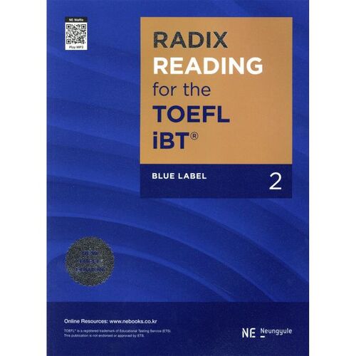 RADIX READING pour le TOEFL iBT Blue Label 2 