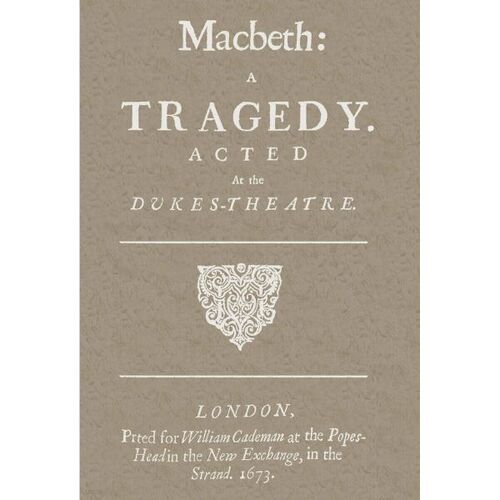 First edition of Macbeth 