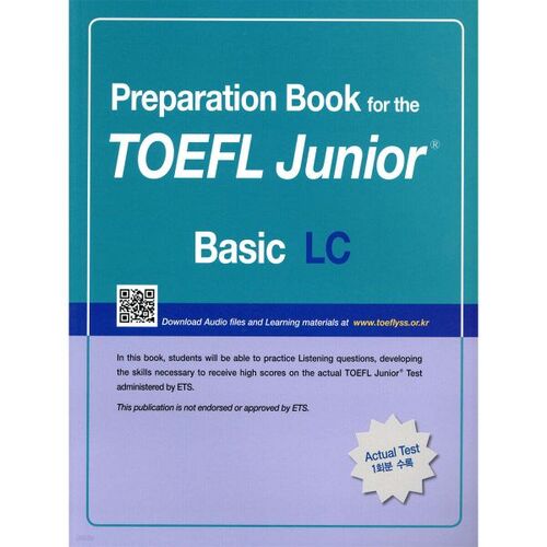 Livre de préparation au test TOEFL Junior : focus sur les types de questions LC (niveau de base) 