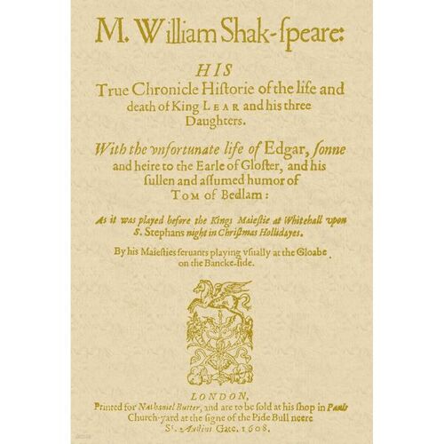 First edition of King Lear 