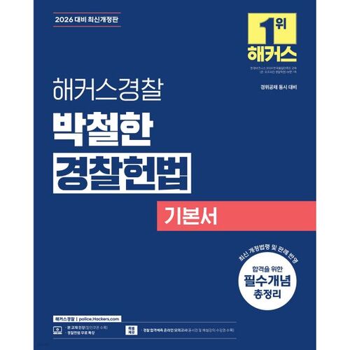 2026 Hacker Police Park Cheol-han's Police Constitution Basics 