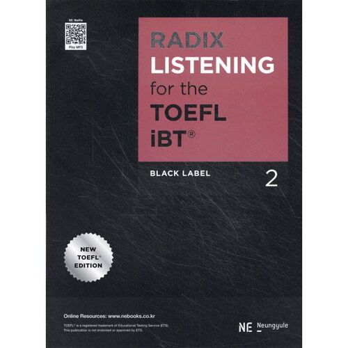 RADIX LISTENING pour le TOEFL iBT Black Label 2 