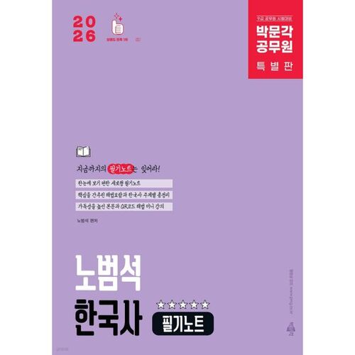 2026 Notes sur l'histoire coréenne du fonctionnaire de Park Mun-gak, Noh Beom-seok 