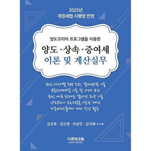 2025 Transfer, Inheritance, and Gift Tax Theory and Calculation Practice 